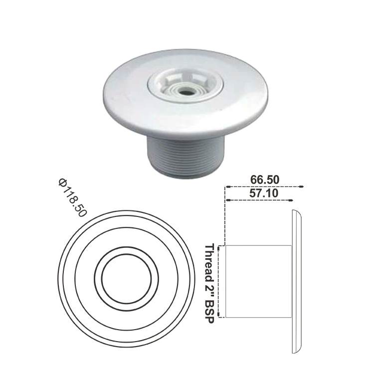 2023 High Quality Outlet Fitting  Pool Accessories Water return