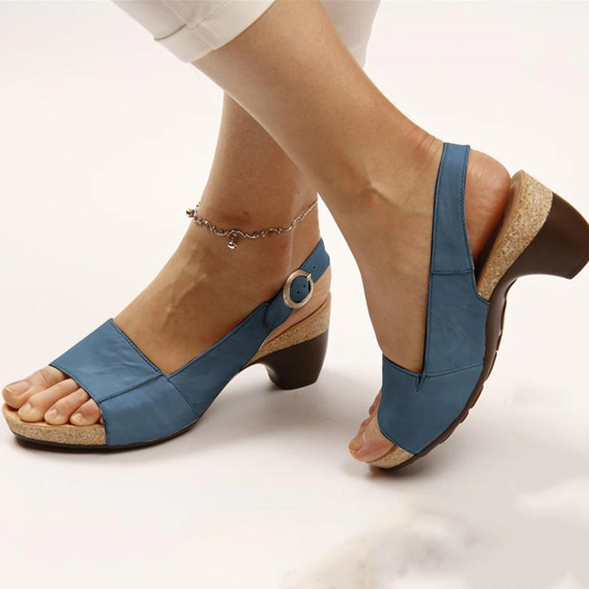 Hot Wholesale Wedge Shoes Lady Heel Jobs Dandals Women High Heels Sandals for Ladies New Style Sandal and Shoe for Women 2023