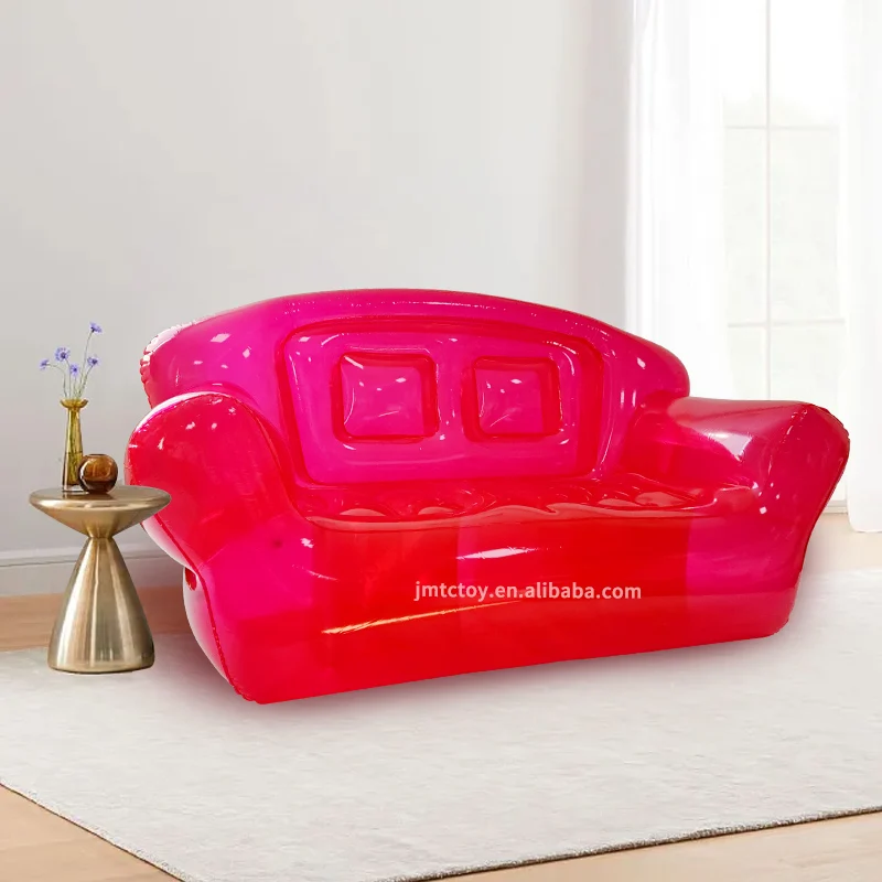 pink camping sofa inflatable air sofa double lounge