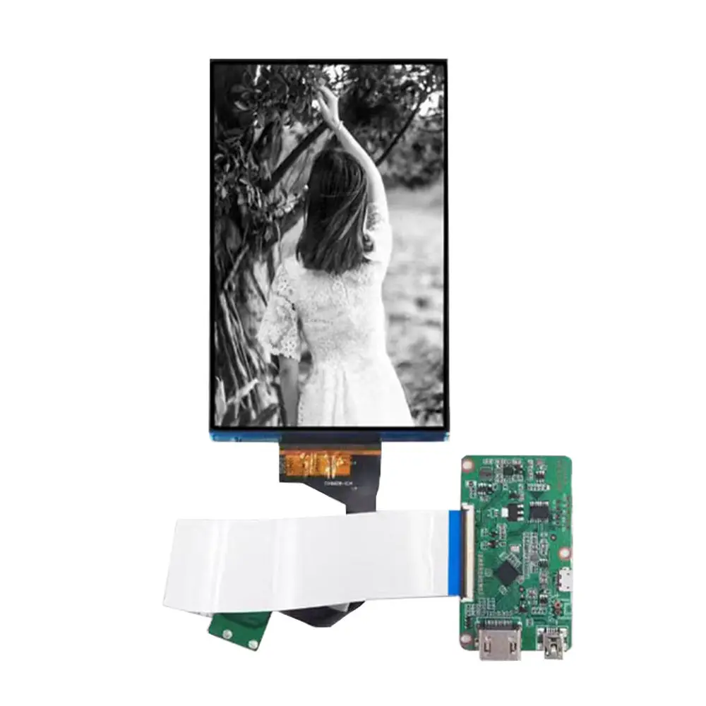 6.08 Inch Monochrome Mono 1620*2560 Lcd Hd Black and White Display Plus a Driver Board Mipi 50Pins Display Manufacturing Factory