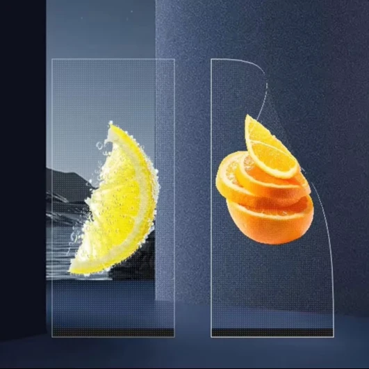 Hd-Transparent P4 Simple And Fast Trade Show Entertainment Venue COB  Flexible Transparent Led Film Screen