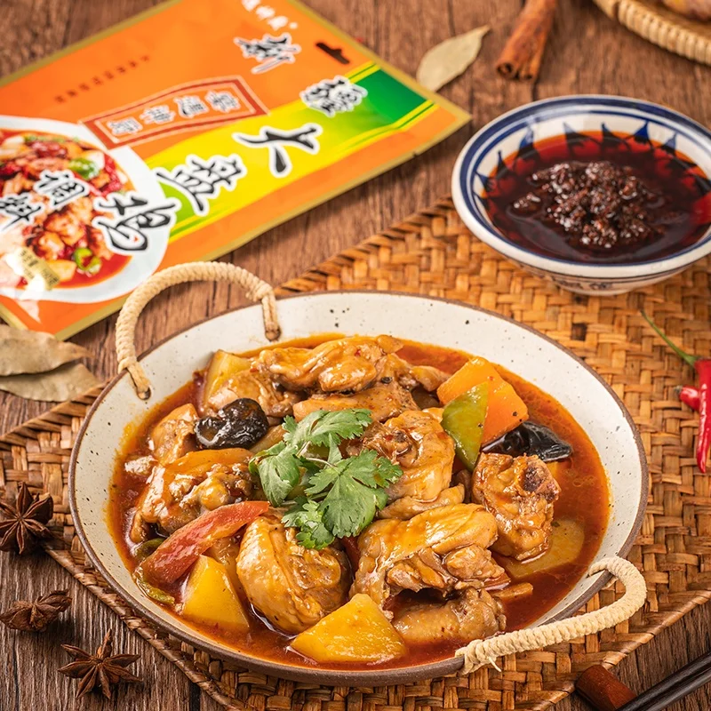 Tianchu 160g Spicy Big Plate Chicken Seasoning Stir Fry Chicken Chinese Xinjiang Seasoning Spicy Condiment Sauce