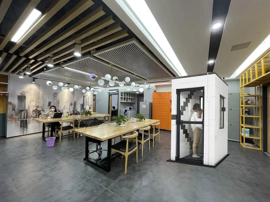 Modular soundproof Sound booth office pods private 2 seat meeting office booth office phone booth pods