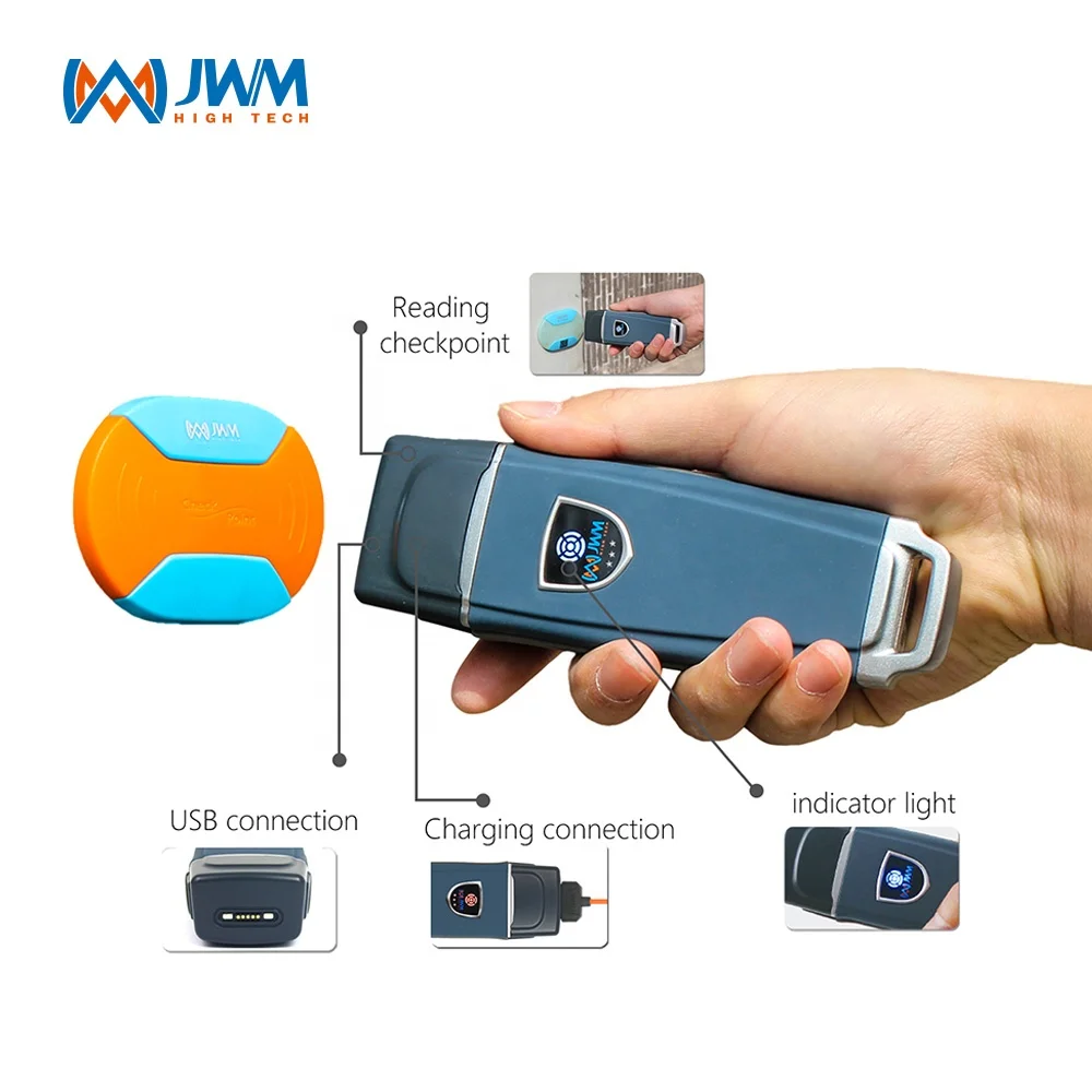 WM-5000V5 magnetic cable security guard tour software patrol machine