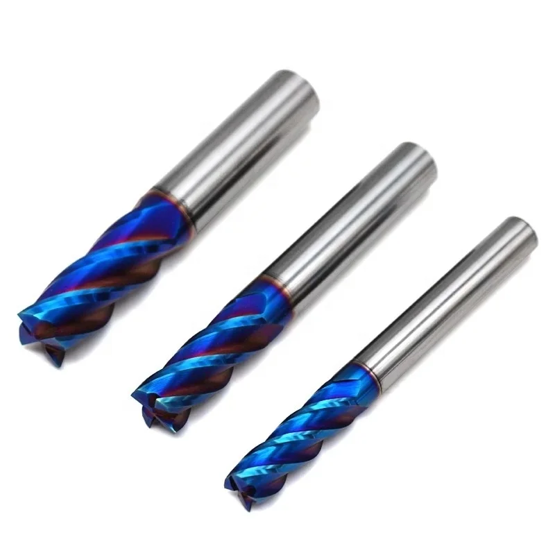 hrc45 hrc55 hrc63 for high hardness steel cnc machine tools carbide bit endmill manufacture