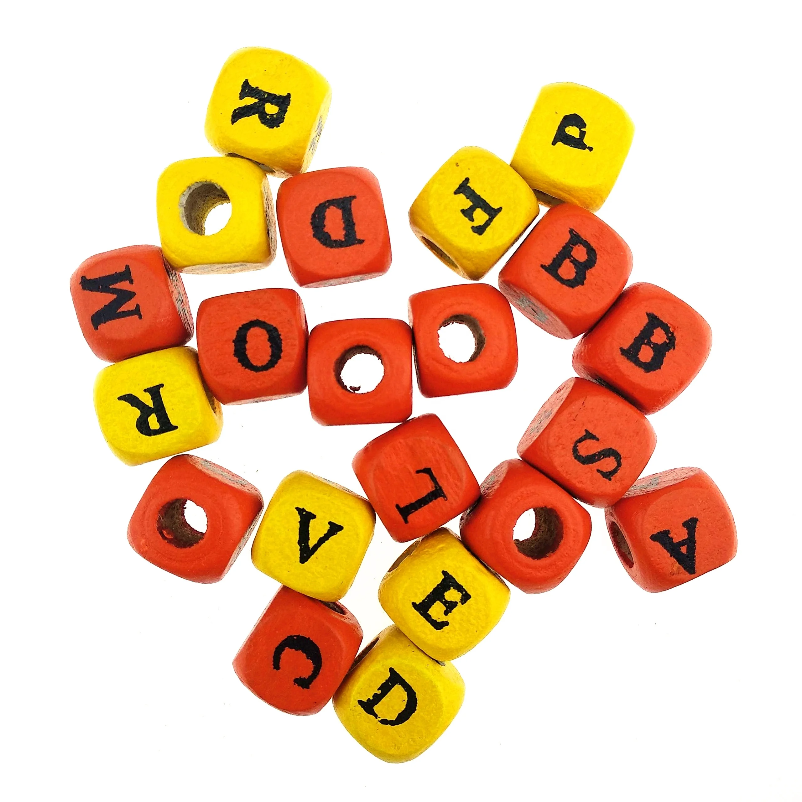 
China cheap size shaped pearls square alphabet 