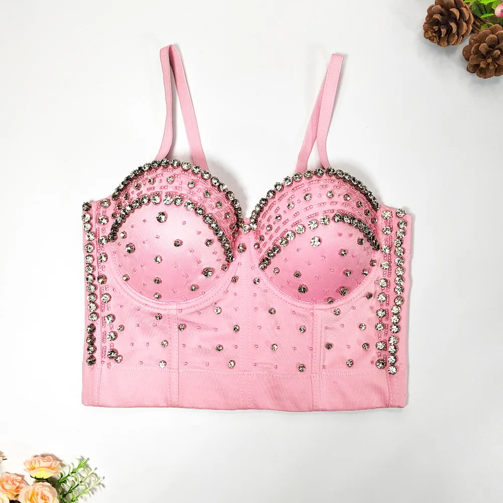 Модный Женский корсет со стразами