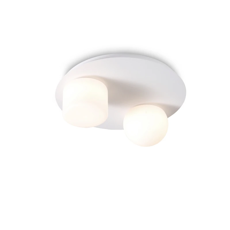 modern style glass aluminum round base home decorative led ceiling light