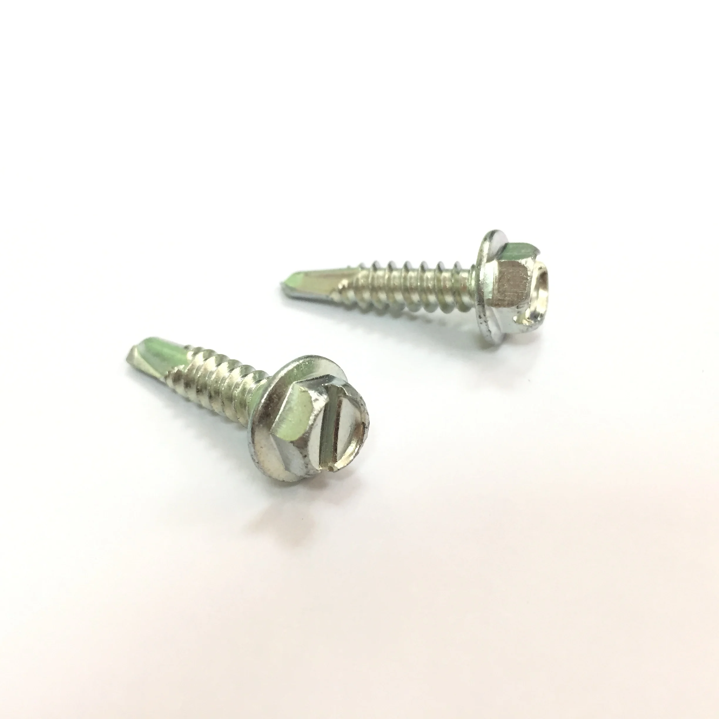 hex flange head self drilling screw for woodworking cheap price zinc plated self drilling screw