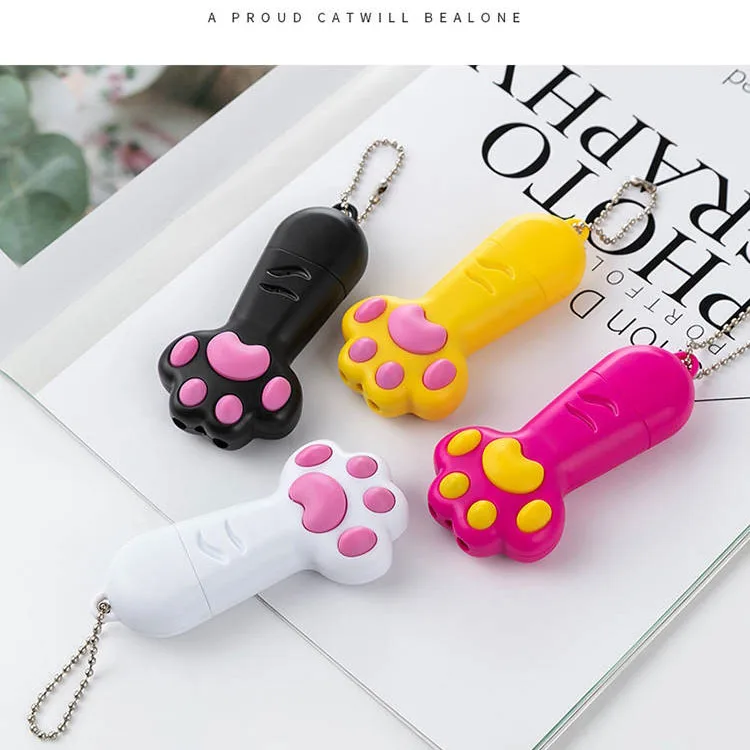 
3-in-1 USB charging cat claw shape laser stick Interactive cat toys 