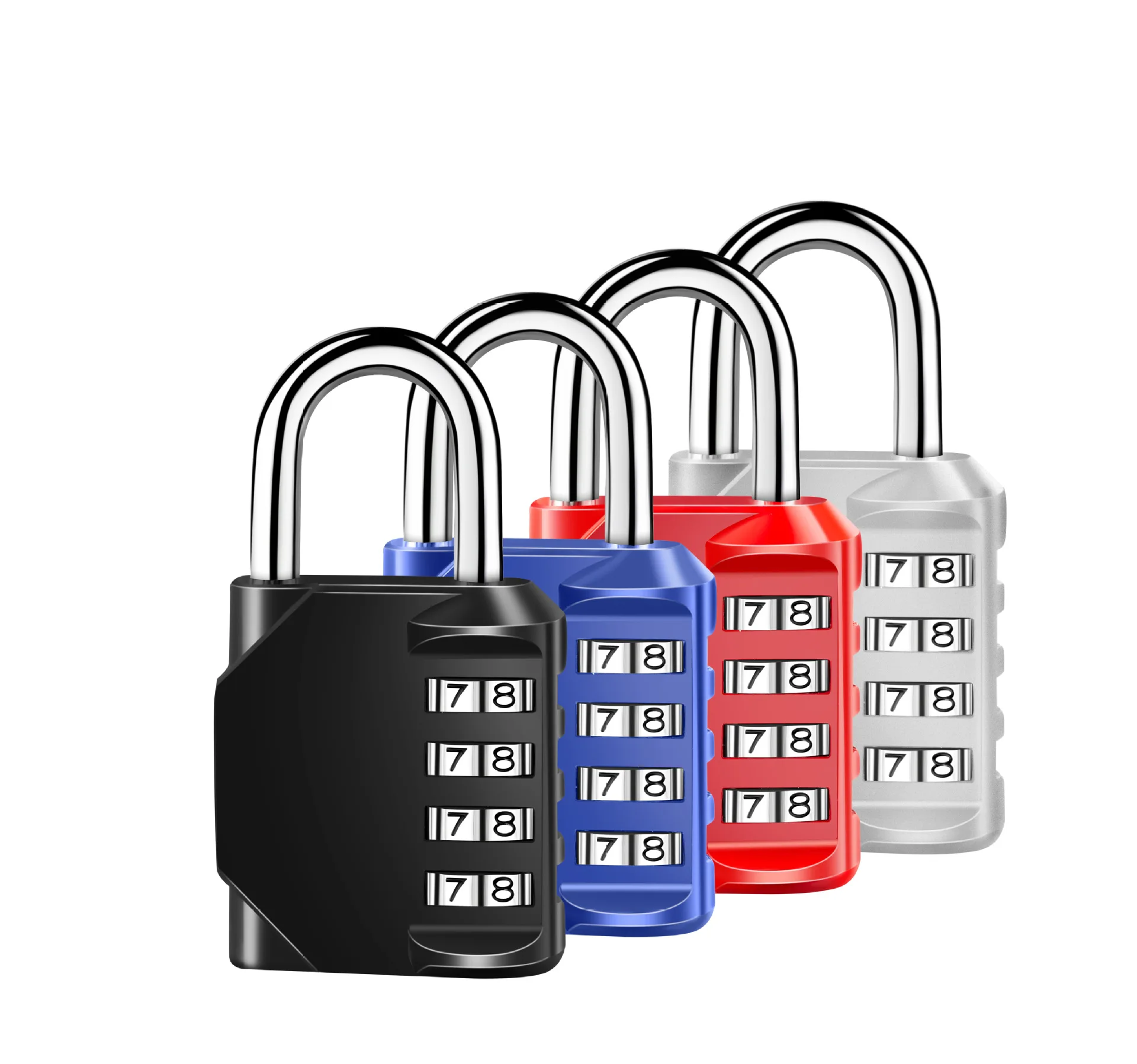 4-digit zinc alloy password lock padlock outdoor gym cabinet household door lock password padlock