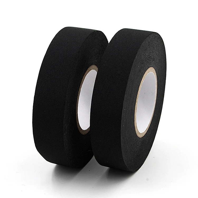 high heat harness tape  black orange pet automotive wiring harness cloth tape