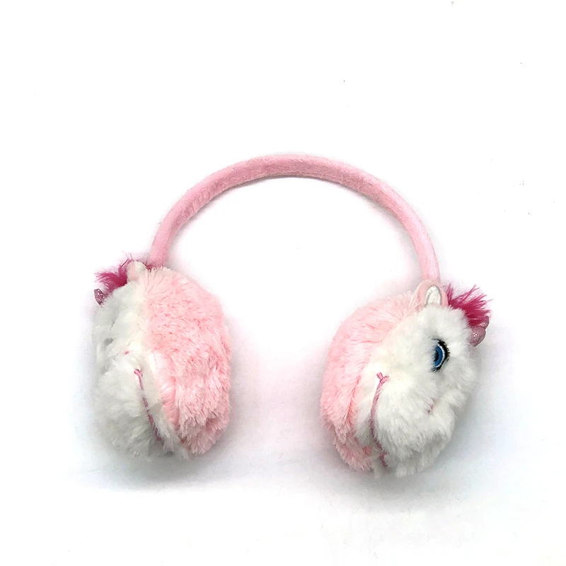 Animal Series Comfortable Ear Warmer Adjustable Cute Earmuffs With 2 Click And Heat Gel Packs For Women&Girls