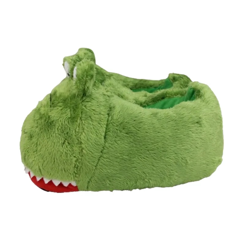 2024 new cartoon cute furry slippers warm fur slip on cotton shoes couple animal indoor house slides slippers for women