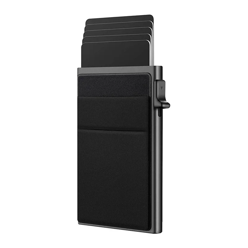 Wholesale Minimalist Slim Credit Card Holder Business Band Card Case Wallet Men Coin Purse Aluminum RFID Card Holder Wallet