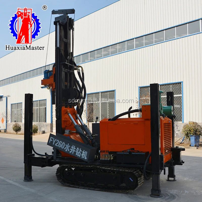 
Factory direct supply crawler pneumatic water well drilling rig drilling rock equipment 