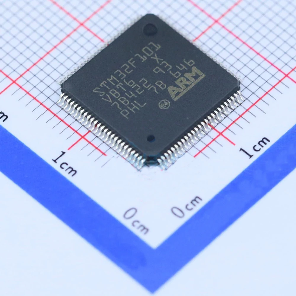 Новый оригинальный STM32F101VBT6 MCU 32-бит 128 КБ флэш-памяти 16 Кб RAM ARM LQFP-100 микроконтроллер STM32F101VBT6