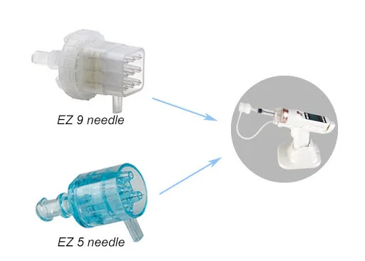 5 Needles Tip Negative Pressure Cartridge Tube Filter And Syringe For EZ Vacuum Mesogun Mesotherapy Gun Meso Injector Skin Care