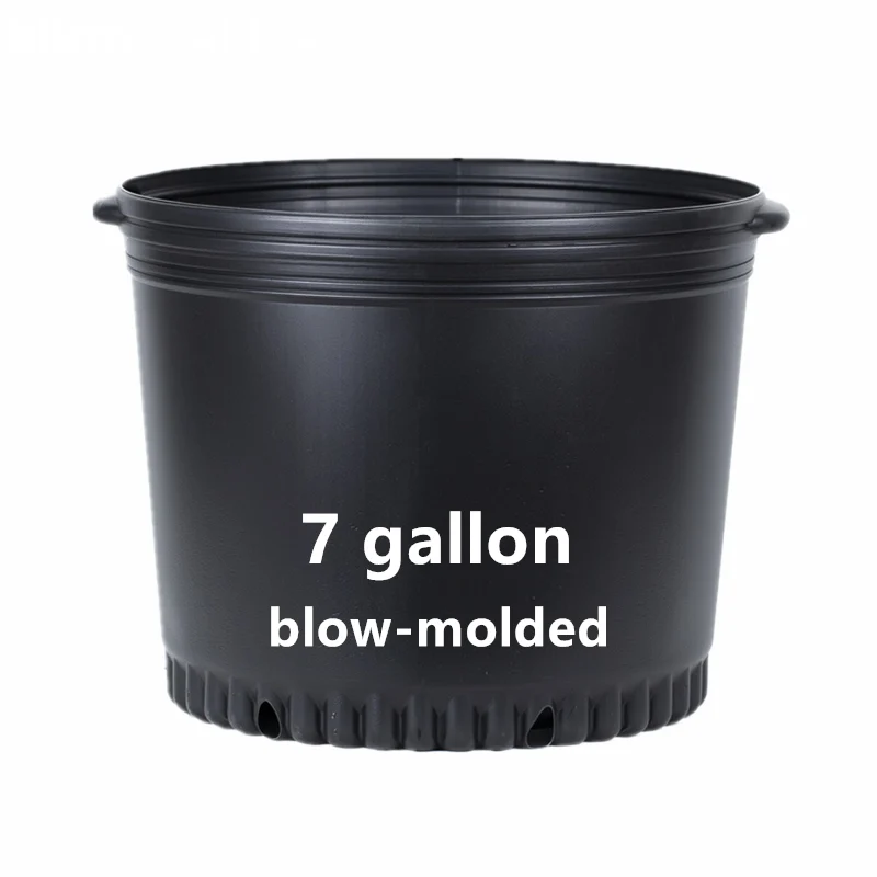 Hot Sell 1/2/3/5/6/7/10/15 Gallon Durable Black Plastic Nursery Pots