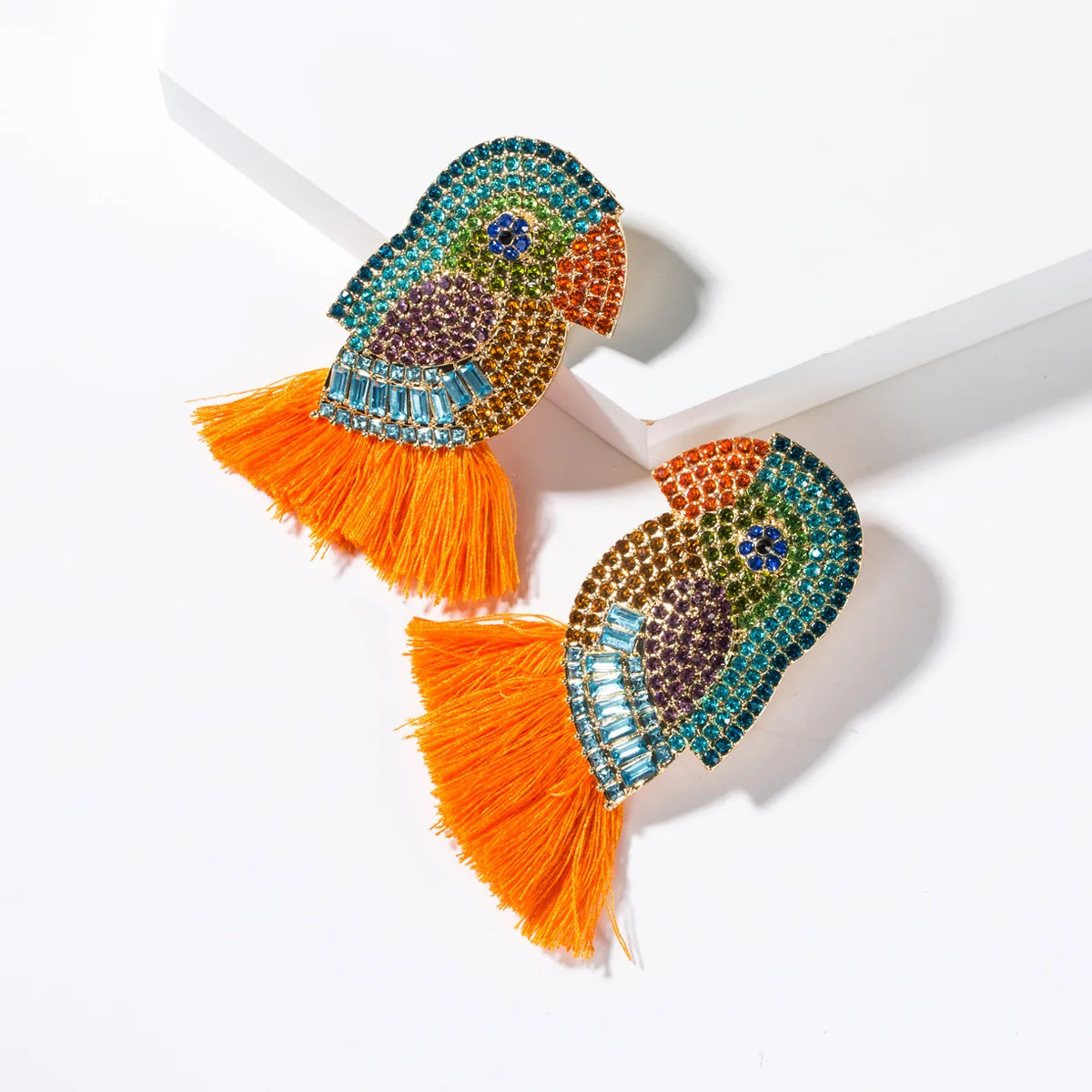 african twisted handmade korean long colorful dangling fringe tassel pendientes flecos fashion earrings fringe