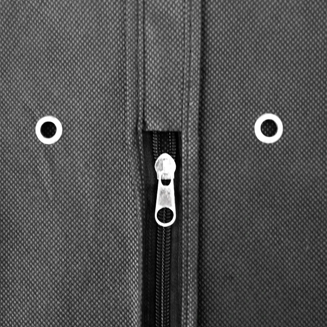 Wholesale Cheapest Clothes Black Dustproof Hanger Coat Foldable Zipper Suit Storage clothes cover