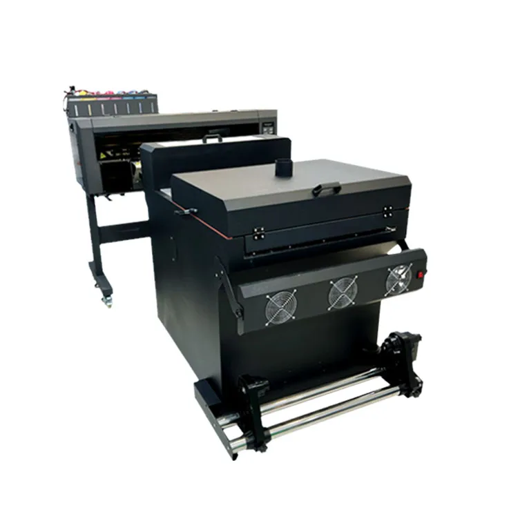 High Resolution A1 Automatic Digital DTF Printer Machine 9 Colors Small Business T-Shirt Printing Rollers Commercial Pigment Ink