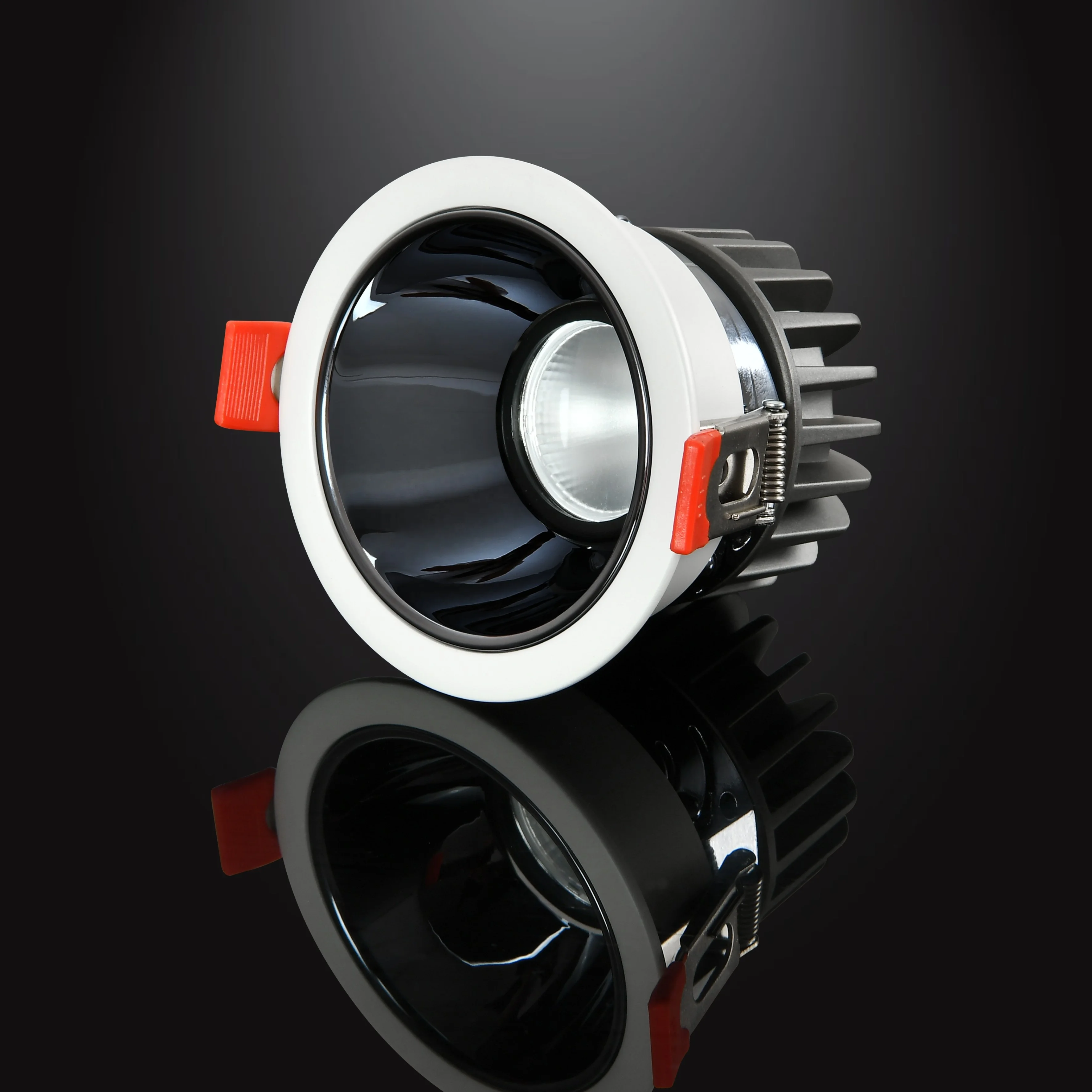 Indoor Nordic Adjustable Rimless Stylish Ceiling LED Spot Lights Aluminum Black LED Recessed spotlight