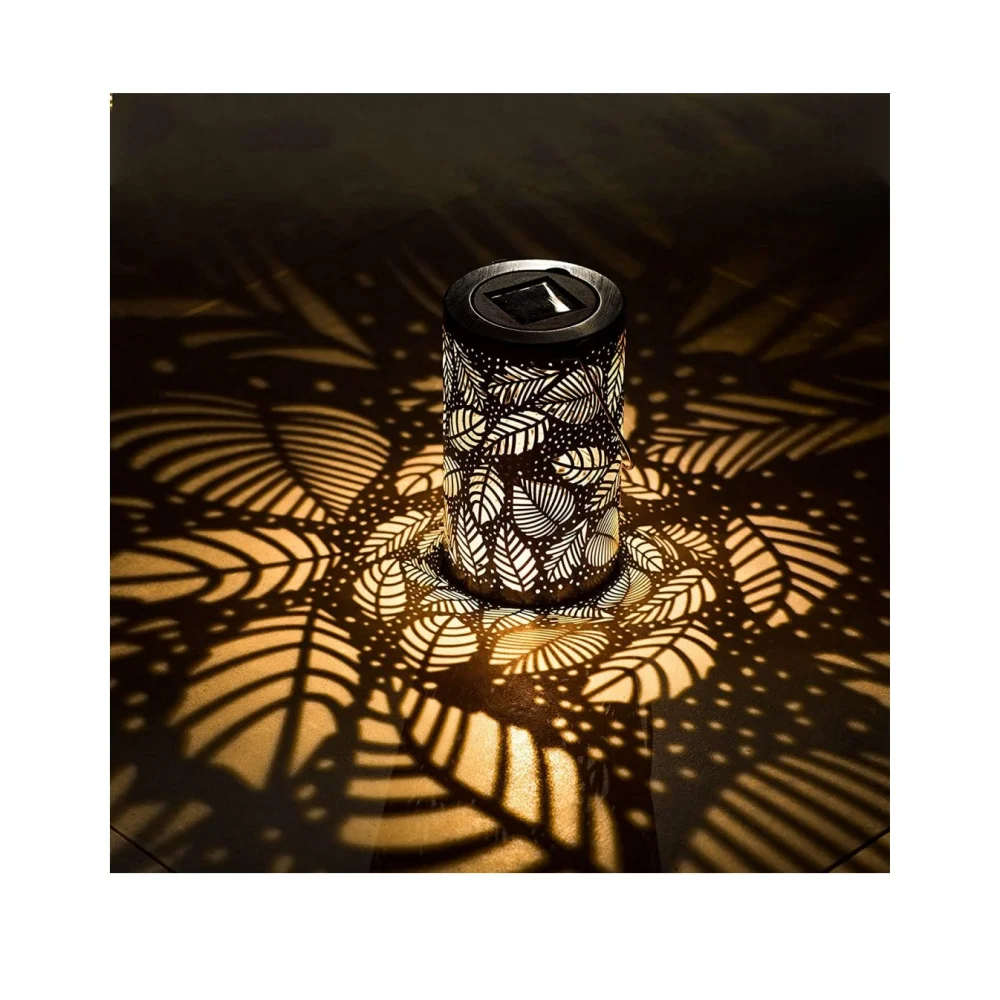 Outdoor Garden Decor with Ground Stake Metal Solar Lanterns Waterproof  for Patio Lawn Yard Landscape Butterfly Solar Lights