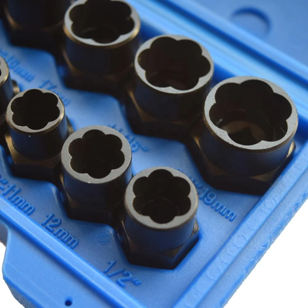 
13pcs Impact Bolt & Nut Remover twist socket tool Set Nut Extractor Socket 3/8