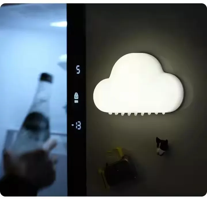 LED Wall Lamp Decor Raining Cloud Night Light Magnetic Attraction Motion Sensor Night Light For Bedroom Wall Lamp Night Light