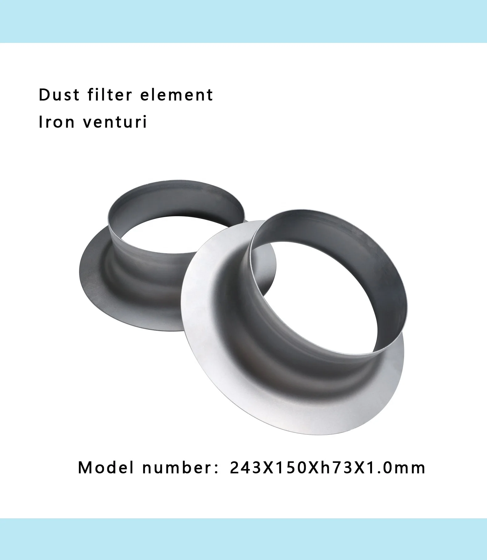 Factory  Direct Sales 2024 New CustomDust filter element accessories collocation skeleton with iron venturi tube