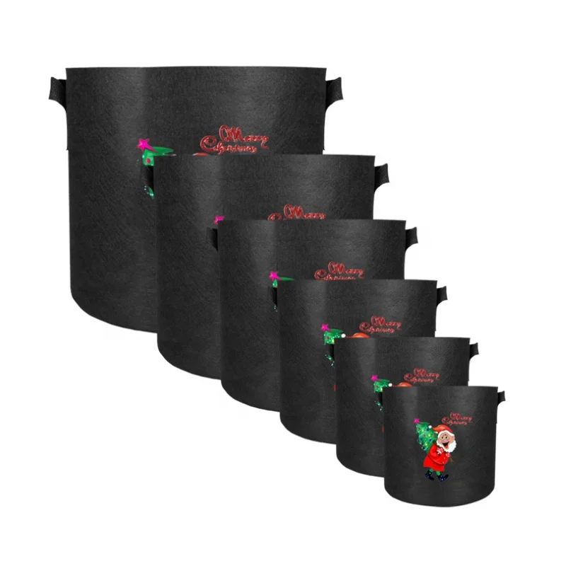 Non Woven Fabric Round Plant Pot Plant Pouch Root Container Grow Box Aeration Container Garden Vegetables Flower Grow Bags