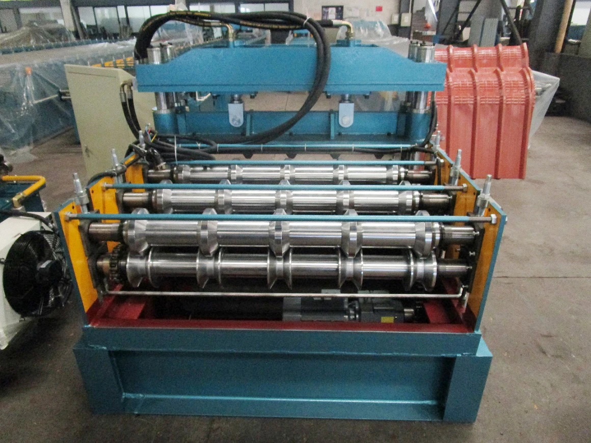 High quality automatic metal roof panel crimp curving roll forming machine China