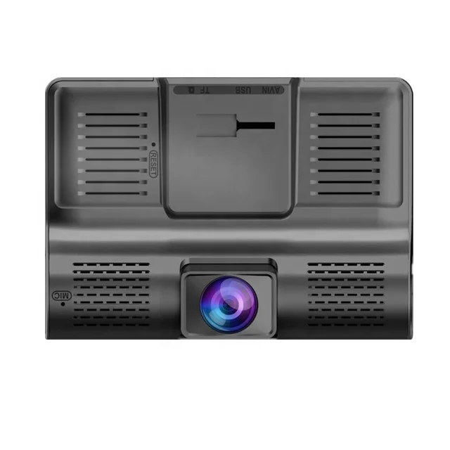 
4 inch Screen Night Vision 3 Lens Dash Camera Car DVR 1080P 