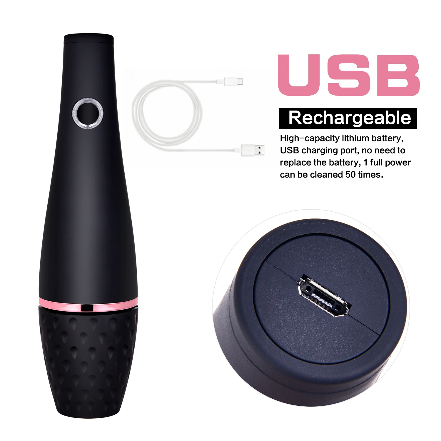 New Portable Electric Silicone Rotating  Makeup Brushes Cleaner Machine USB Rechargeable Cleaner Make Up Brushes Set