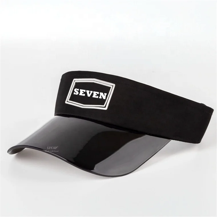 Factory Custom Logo Top Plastic PVC Sunshade Hat Visor Caps Bicycle Sun Hat Visor Caps