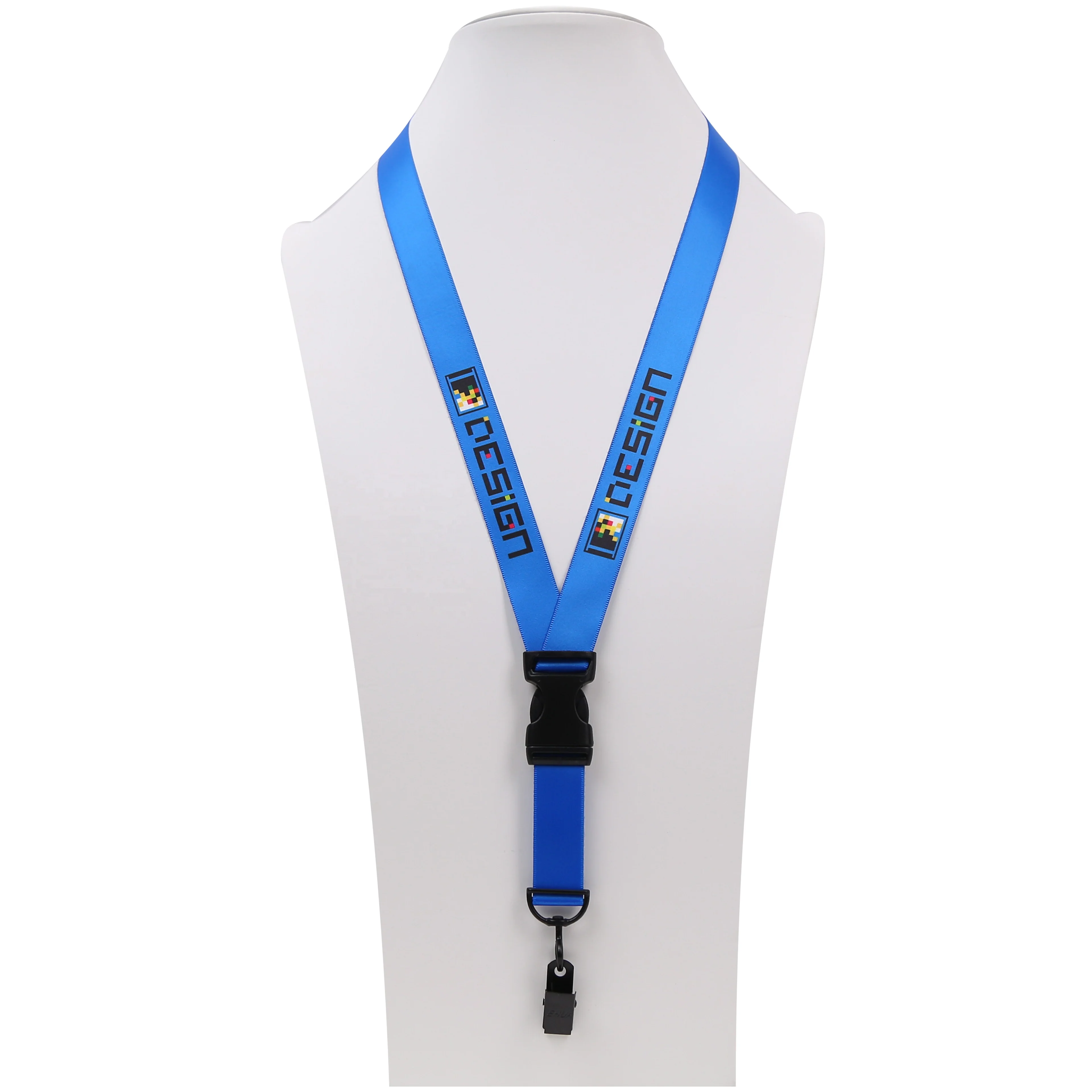 Ergonomics Seamless High Quality Specialized Custom Logo Lanyard Sublimation Printing Short Military Lanyard For Uniform