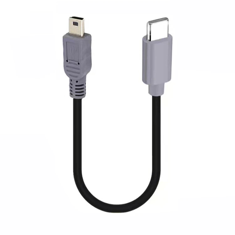 Type C (USB C) Male to Mini USB 5-Pin Male On-the-go Data Convertor Adapter OTG Cable USB C to Mini B Cord