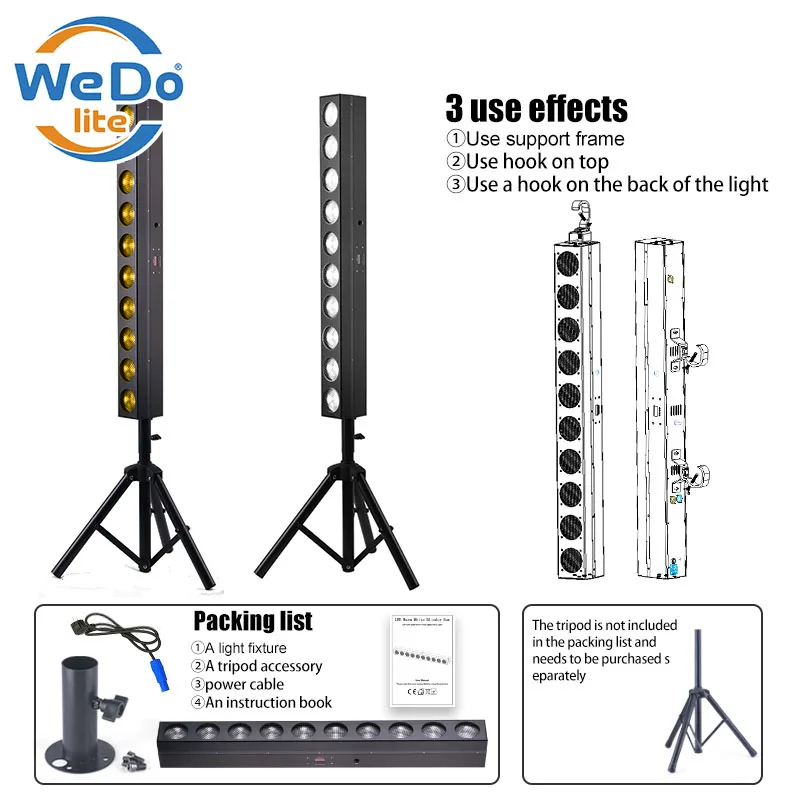 Stage Lights LED Warm White+Cold White Blinder Lights 10*24W DJ Disco Dmx LED Audience Blinder Light