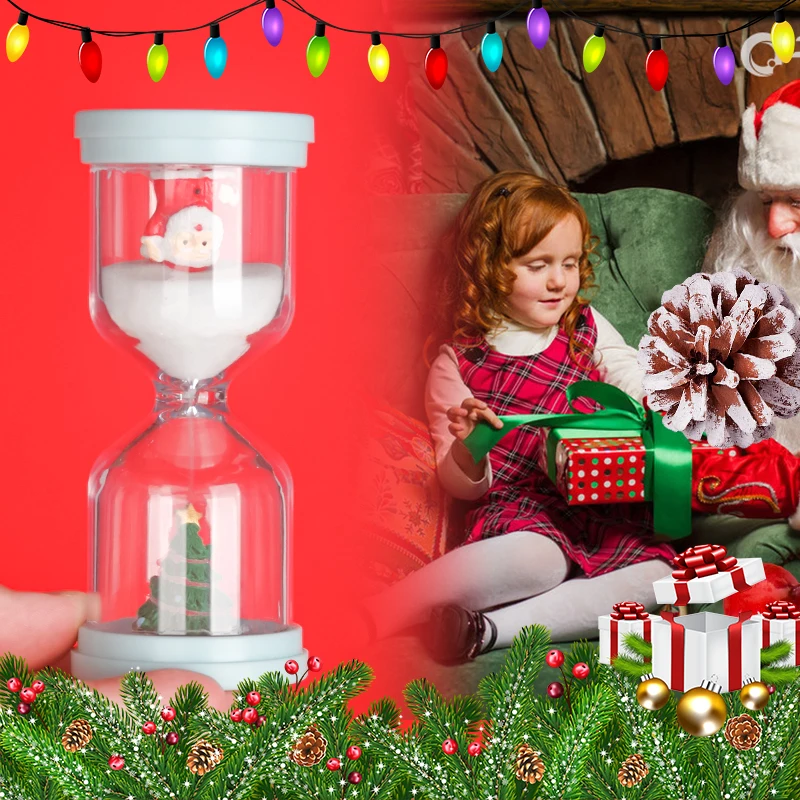 sand clock 2 kitchen pink Christmas hourglass one minute 1/2/3/5 minute kids sand timer plastic for brushing