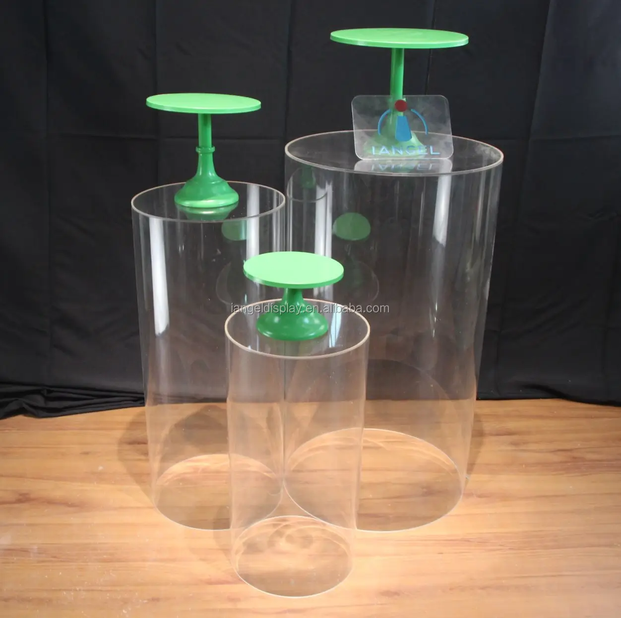 Iangel factory hot sale cheap price wholesale clear plinth acrylic display pedestal