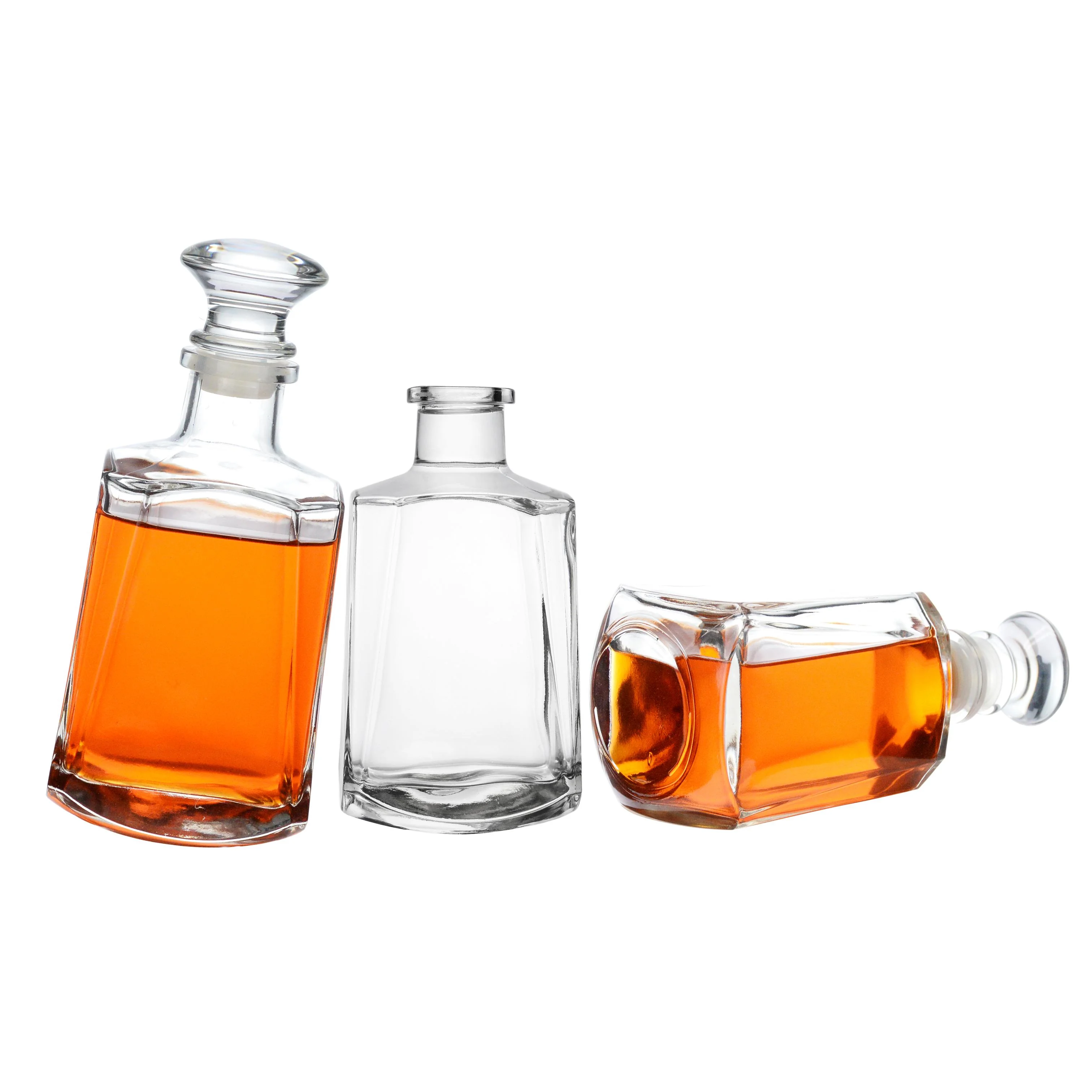 Personalized customization empty spirits xo brand alcohol whisky 750ml vodka glass bottle for liquor with cork stopper