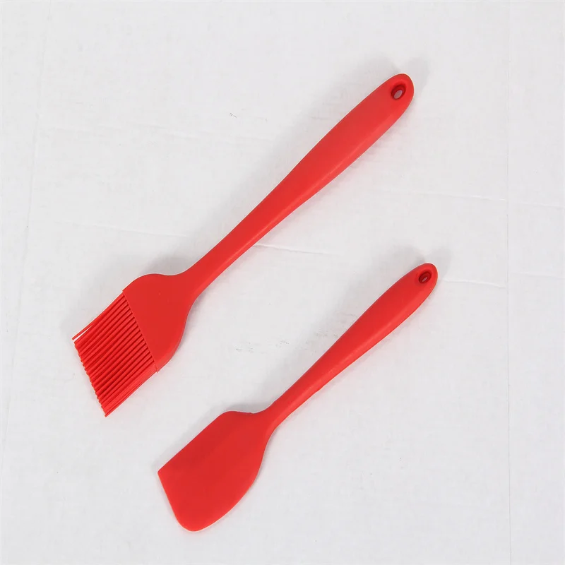 Набор силиконовых шпателей, резиновая термостойкая ложка и лопатка для выпечки, антипригарный силикон со стальным сердечником