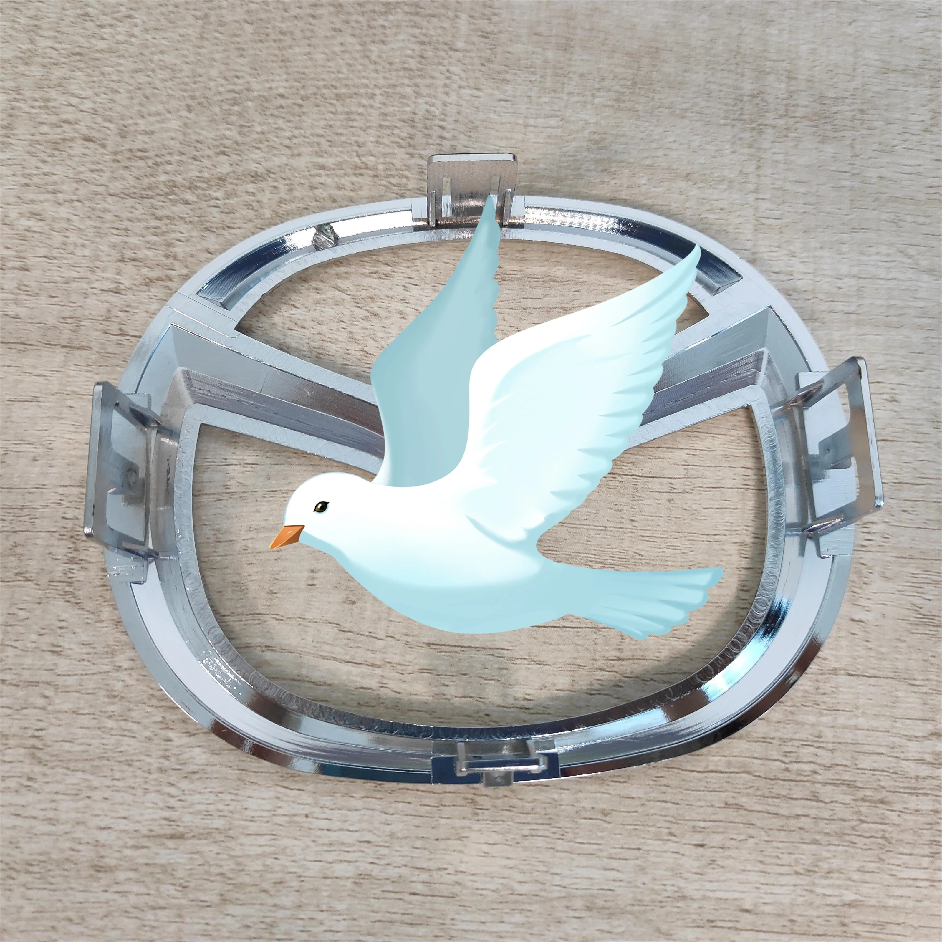 High Quality ABS Plastic Best Chrome Car Emblem For New Car Model With 4 Pins On Backside Car Badge