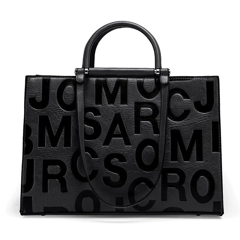 2022 Custom Monogram Handbag Ladies Purse Leather Tote Bag With Custom Printed Logo