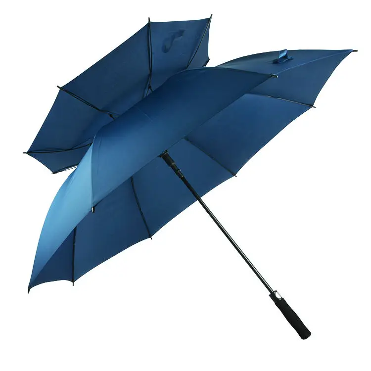 High Quality 30Inch 8K Stronger Windproof Double Layer Golf Umbrella Paraguas Automatico