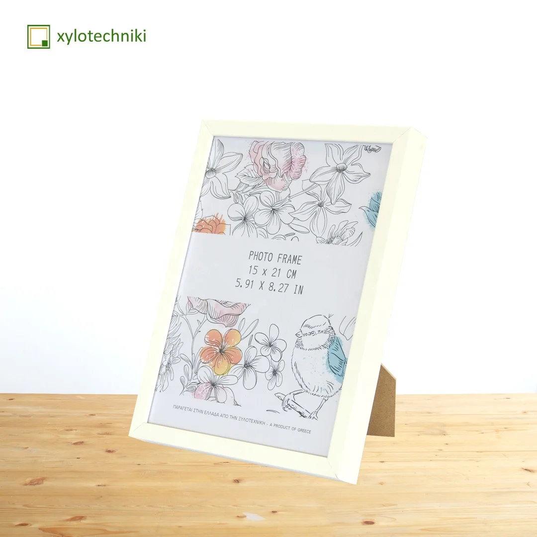 New best selling minamal thin wooden photo frame in custom sizes, black white or natural colour for home decoration