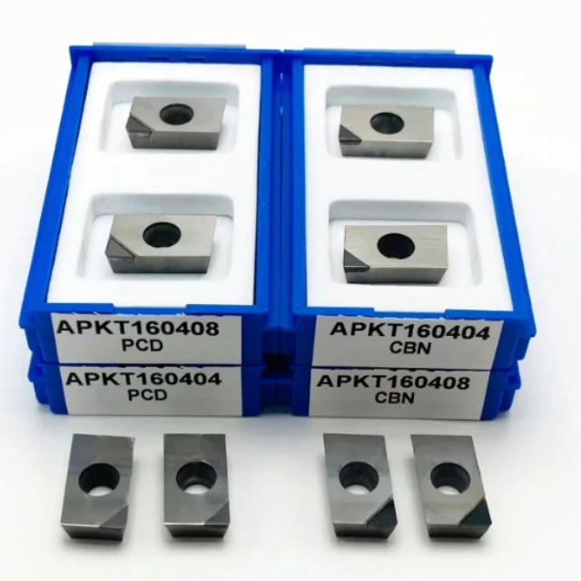 PCD Polycrystalline Diamond Tool CNC Blade APMT1135 1604 Customizable OEM External Turning for Copper and Aluminum