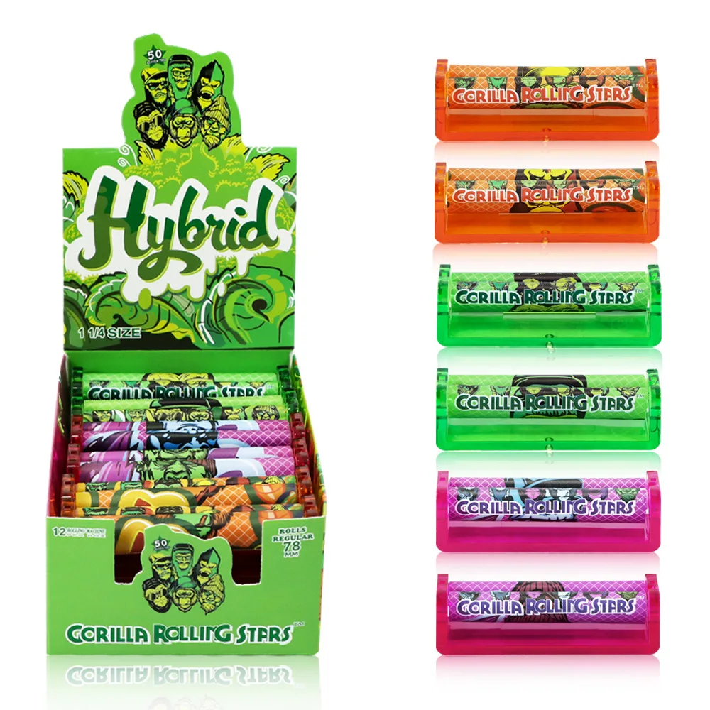 Custom Logo 110mm Material Plastic Manual Colorful Cigarette Rolling Machine Roller