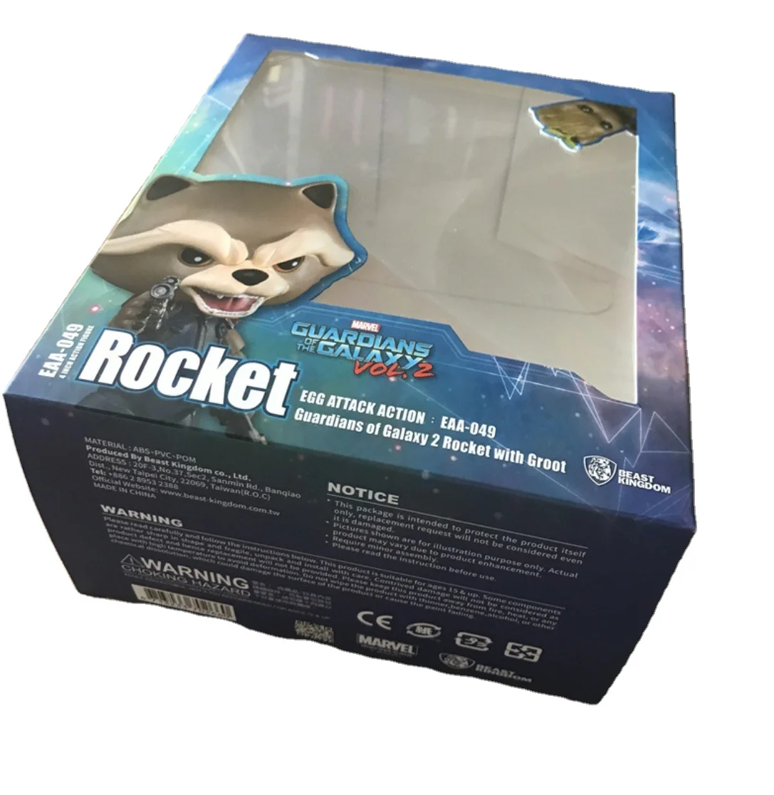 Упаковочная бумажная коробка для игрушек с окошком для куклы